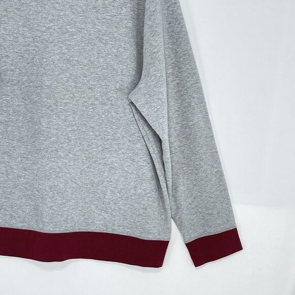 Mens Turtleneck Fleece Sweatshirt XLarge in Soft Grey Heather Club Room - Picture 13 of 16